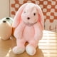 thumbnail image 3 of Lindo conejito de peluche de orejas grandes, animales de peluche de dibujos animados, conejo que usa suéter, almohada suave para dormir para bebé, regalo de cumpleaños para niña, 3 of 5