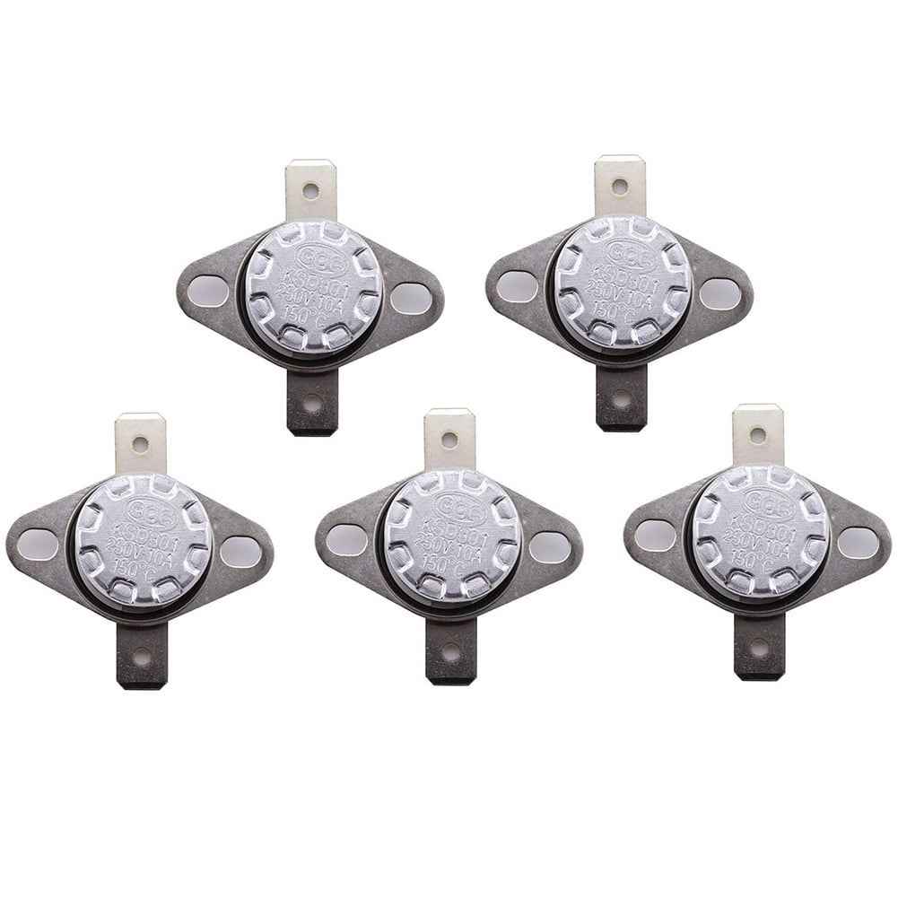 Aopin 4-Pack KSD301 Thermal Switches - Normally Closed, 70°C, 250V/20A Thermostats