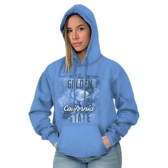 California Cute State Flower Souvenir Hoodie Sweatshirt Women Brisco Brands S