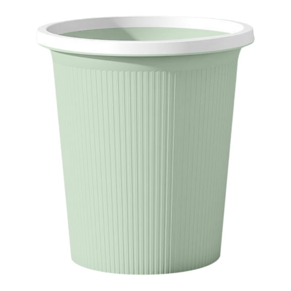 Plastic Small Trash Can Wastebasket, Durable Garbage Container Basket, Reusable Rubbish Can Paper Basket for Bathrooms, Laundry Room, Kitchen, Offices, Living Rooms, Dorms, 1Pc(Green,8x8x8.6")
