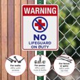 thumbnail image 4 of No Lifeguard On Duty Pool Sign,, 4 of 8
