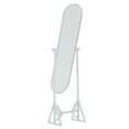 thumbnail image 1 of HINTRMENT 1Set White Alloy Dollhouse Vanity Mirror Home Decor Simplistic Design Indoor Play Collectors, 1 of 8
