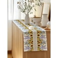 thumbnail image 5 of Table Runner 48 Inches Long for Kitchen Dining, Sunflowers Dresser Scarf Farmhouse, Dining Table Decorations for Wedding/Parties, Yellow Purple Floral Watercolor Botanical Farmhouse 13 x 48 In, 5 of 8