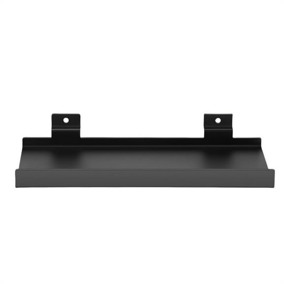 Sturdy Black Metal Slatwall Shelves Practical Wall Mounted Holder Storage Rack Shelves For Shoes And Accessories