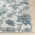 Mark&Day Outdoor Area Rugs, 2x4 Selma Cottage Indoor/Outdoor Aqua Area