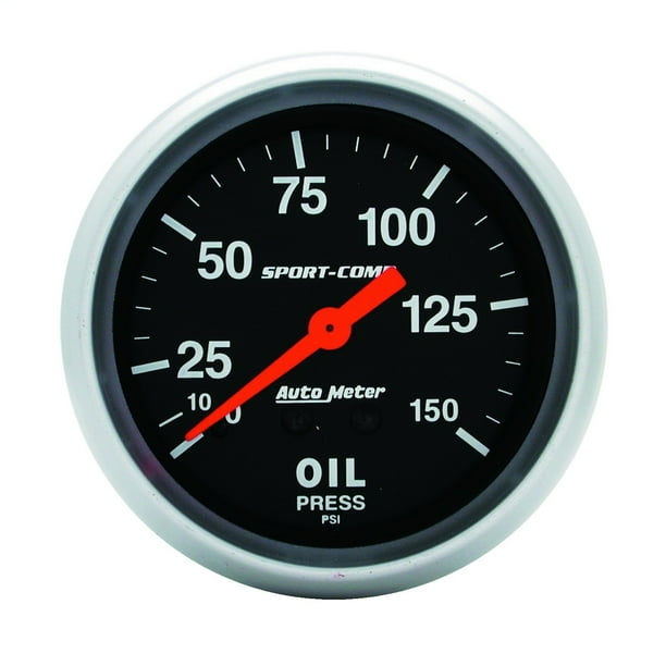 AutoMeter GAUGE, OIL PRESSURE, 2 5/8", 150PSI, MECHANICAL,