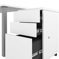 thumbnail image 3 of Table de bureau 48L avec caisson mobile Universel de Bestar, noir, 3 of 9