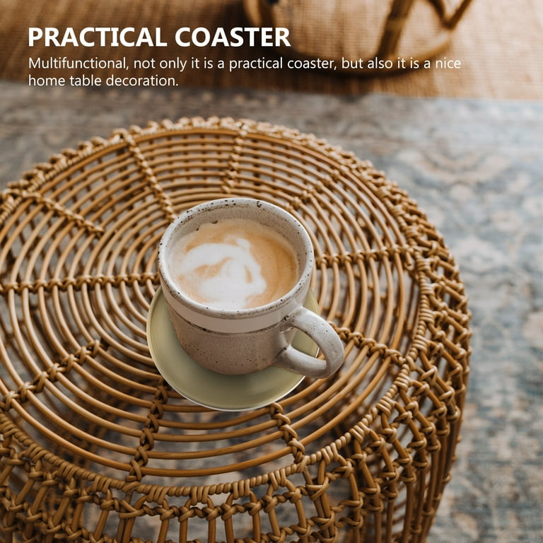 Simple Tea Cup Holder Round Pad Coaster Teacup Cushion Household