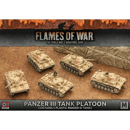 - Flames of War 4th Edition German Panzer III Tank Platoon FOW GBX96