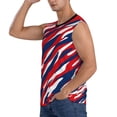 thumbnail image 3 of PAYOHTO Men's Sleeveless Shirts Gym Tank Top with Red White and Blue Patriotic Design, 3 of 8