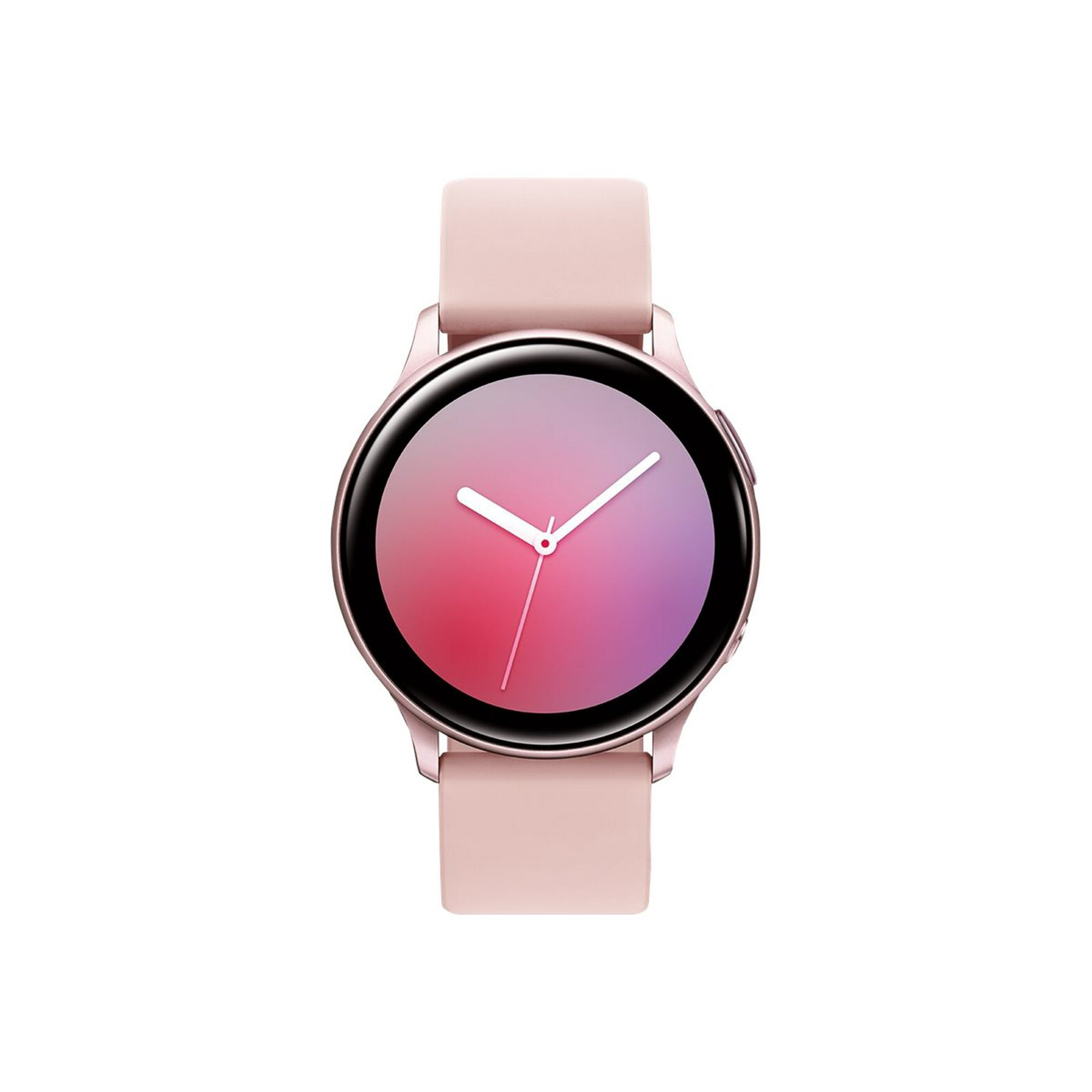 Samsung Galaxy Watch Active 2 40 mm pink gold aluminum smart watch with band fluoroelastomer display 1.2 4 GB Wi Fi NFC Bluetooth 0.92 oz Walmart