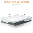 thumbnail image 3 of Vipbear Double-Sided Contour Support Twin XL Mattress, 10-inch Memory Foam Mattress in a Box, 3 of 9