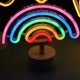 thumbnail image 5 of Muyoka Letrero de neón de arcoíris, batería de luz LED colorida con Base de soporte, luz nocturna de arcoíris, luz de mesa decorativa para fiesta de Bar de cumpleaños Muyoka Hogar, 5 of 7