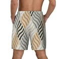 thumbnail image 4 of Goofa Geometric Printed Men's Swim Trunks Board Shorts Quick Dry Mens Swimming Trunks with Compression Liner,Breathable Fit Hawaii Beach Shorts-Large, 4 of 9