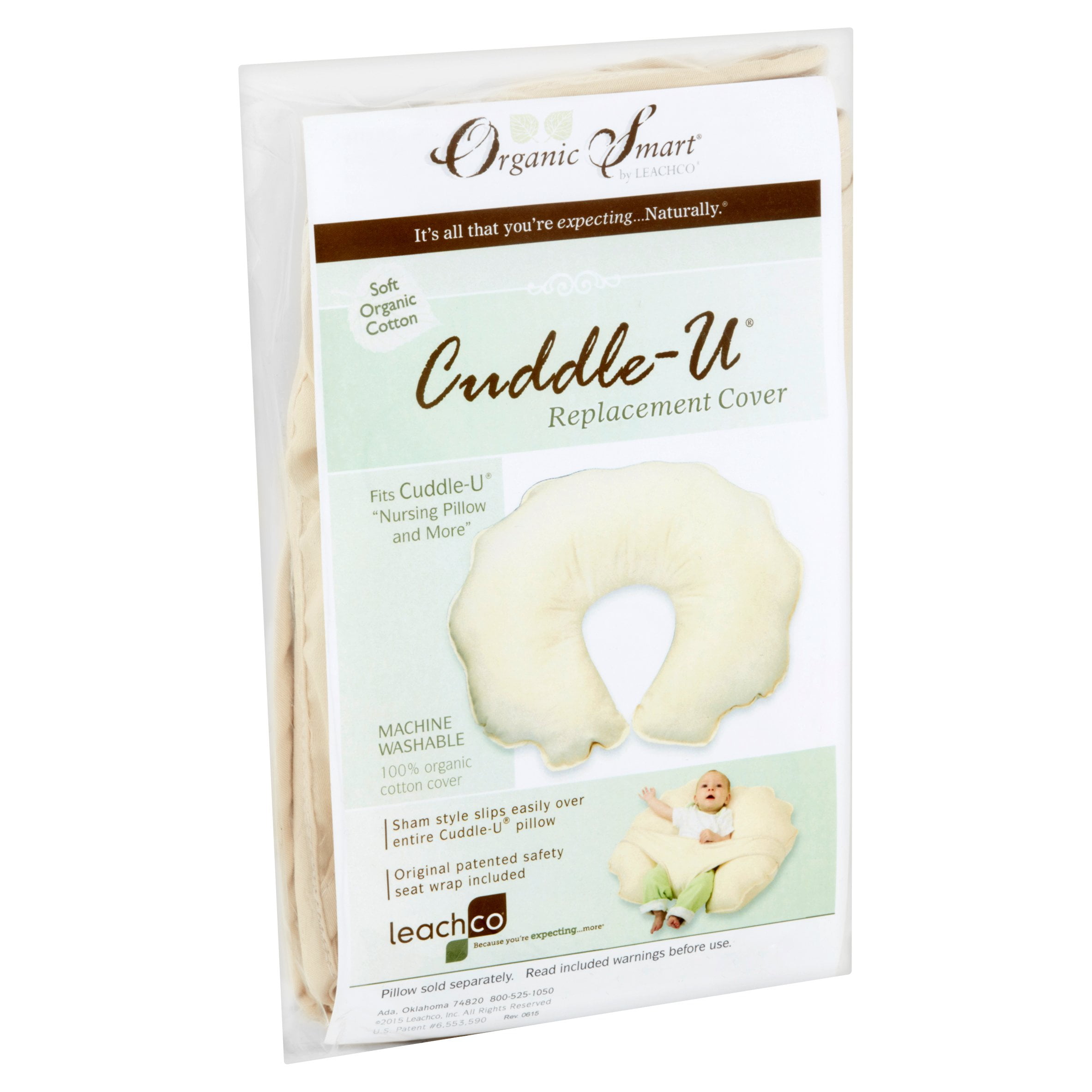 Organic Smart By Leachco Cuddle U Nursing Pillow Replacement Cover