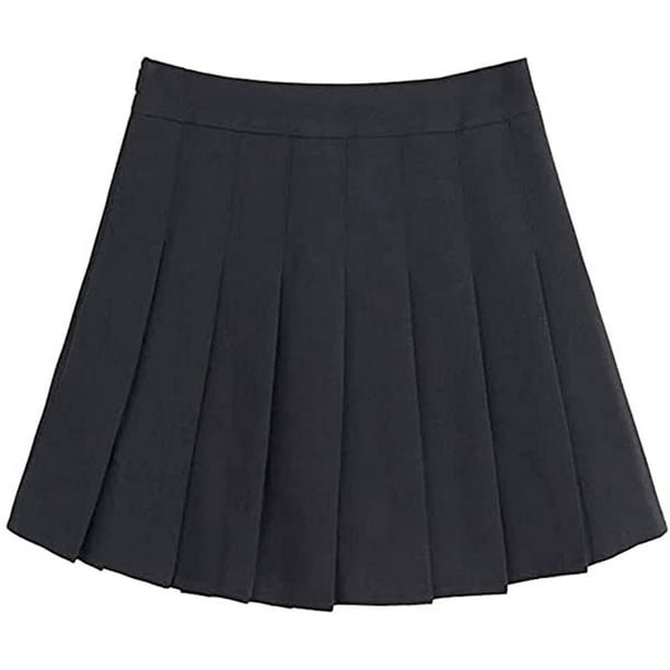 GOLDSTITCH Women Girls high Waisted Pleated Skater Tennis School Skirt  Uniform Skirts : : Clothing, Shoes & Accessories