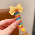 thumbnail image 4 of Colorful Telephone Wire Hair Bands, Spiral Hair Ties Phone Cord, Bowknot Braided Telephone Wire Hair Bands, Phone Cord Straight Spiral Hair Tie, Ponytail Holder Accessories (5pcs-04), 4 of 12