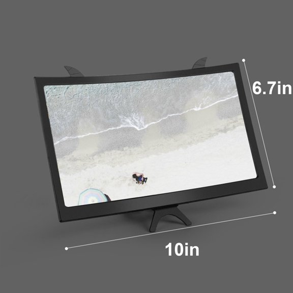 GARENAS 14 inch Desktop Foldable 3D Phone Screen Magnifier Video Movie Screen Amplifier（Black）