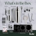 thumbnail image 3 of Kit Bartender Barillio Silver de acero inoxidable, 23 unidades, con soporte, 3 of 7