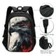 thumbnail image 3 of Easygdp Red Black Ink Style Bald Eagle Mochila para Laptop de Viaje con Puerto USB, Mochila para Laptop con Puerto de Carga USB para Mujeres y Hombres, 3 of 7