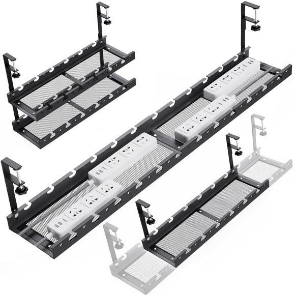 Bandeja de gestión de cables WIGAKDRU extensible de 79 cm de metal