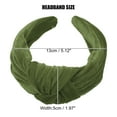 thumbnail image 4 of Diadema Anudada Ancha De Terciopelo, Diadema De Mujer, Aro Para El Cabello, Verde, 4 of 7