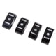 thumbnail image 4 of 4 Piezas Negro Doble Cable Abrazadera Soporte Organizador, 4 of 7