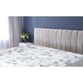thumbnail image 5 of Ambesonne Leaf Print Fitted Sheet, Modern Minimalist Leafy, Full Size, Sea Blue and Pale Grey, 5 of 5
