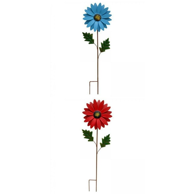 koolsoo 2x Iron Garden Wind Windmill Garden Yard Lawn Decoration