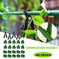 thumbnail image 2 of Adjustable Plant Trellis Connector Clip Plastic Plant Connector Stakes Garden Plastic Connector Type A (50pcs, 11mm), 2 of 5