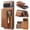 Brown, variant on TECH CIRCLE For Google Pixel 9A Magnetic MagSafe-Compatible PU Leather Back Cover Case with Removable Magnetic Phone Wallet, Multiple Card Slots, Zipper Pocket, Protective, Lightweight, Black