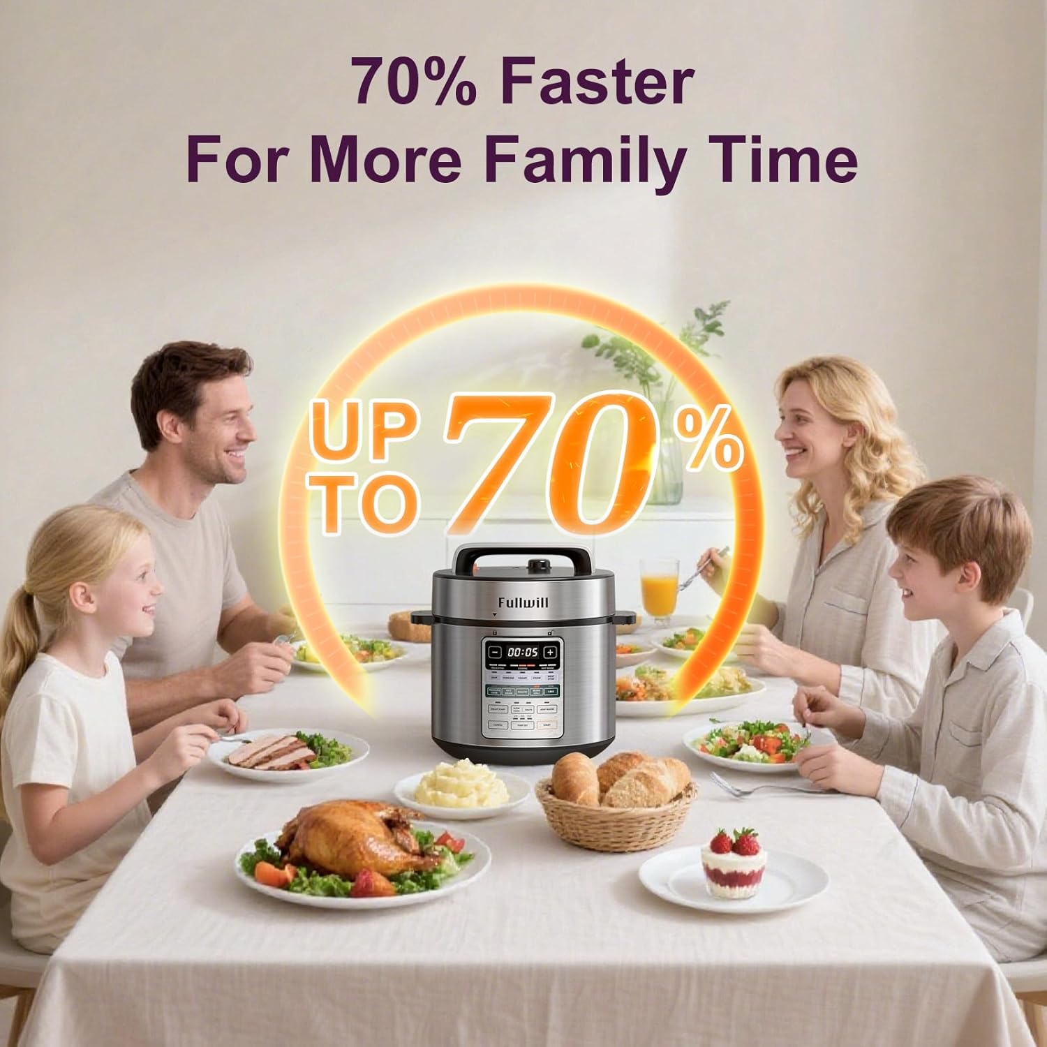 Dual-Pot Electric Pressure Cooker 6+5QT Upgraded 12-in-1 Multi-Cooker Stainless Steel Nonstick for Stew Rice Soup Yogurt