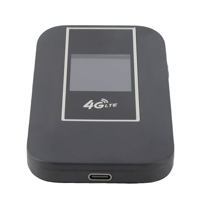 Punto De Acceso WiFi Móvil 4G LTE, Duración De La Batería De 2100 MAh, Enrutador De Red Inalámbrico De 500 Mbps, Compatible Con 10 Usuarios, Pantalla A Color Plug And Play Con
