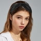 thumbnail image 2 of pieza de diadema de seda anudada, diadema de moda para mujer antideslizante, negro, 2 of 7