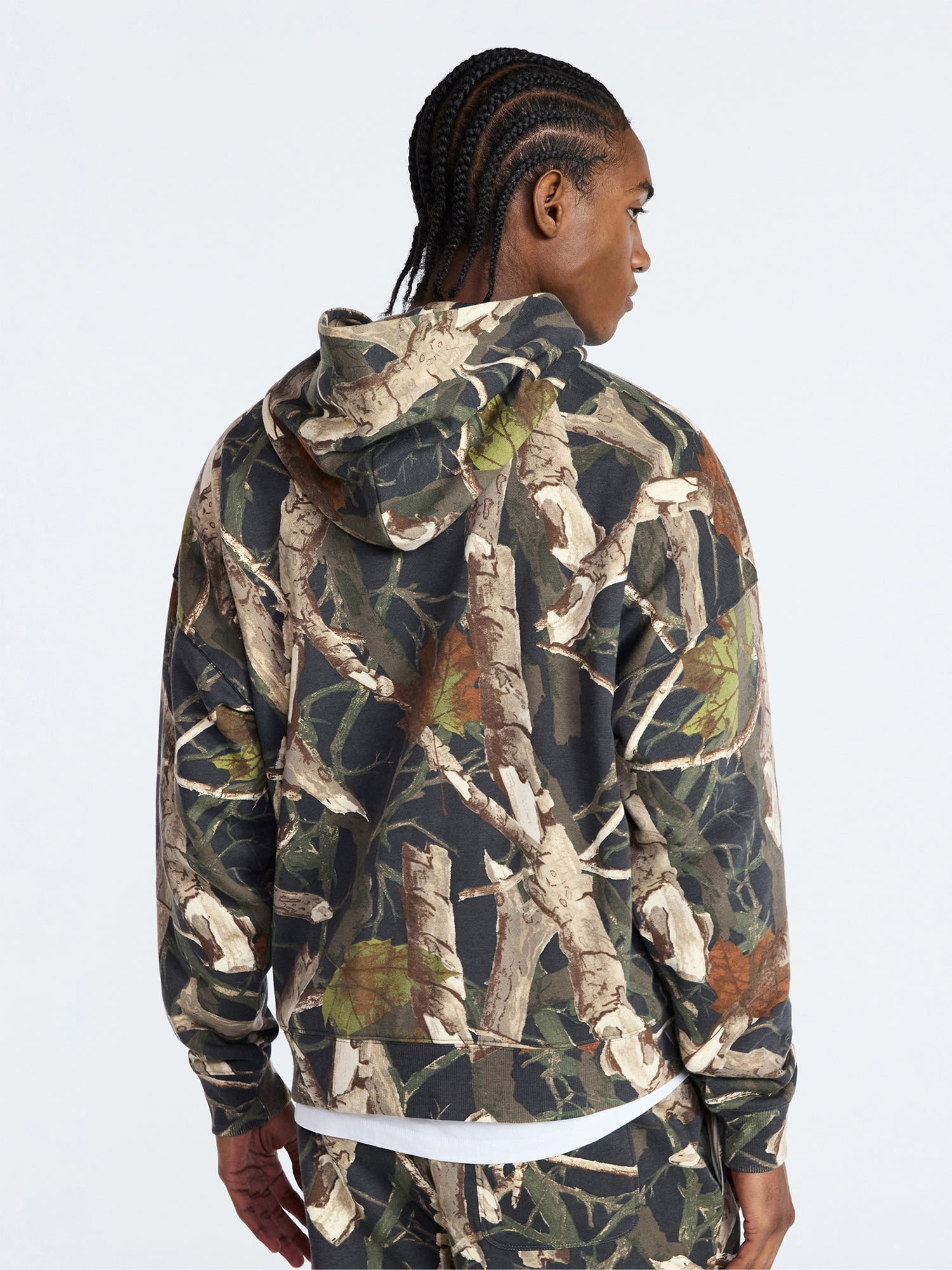No Boundaries Oversized Hoodie with Long Sleeves, Men's XS-4XLT