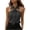 Dark Gray, variant on Women Sleeveless Halter Blouse Tie-Neck Slim Fit Off Shoulder Casual Shirt