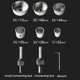 thumbnail image 4 of Juego de 9 brocas con revestimiento de diamante Brocas para sierras de perforación de cerámica de vidrio para azulejos Brocas para herramientas eléctricas de 22 mm a 73 mm, 4 of 5