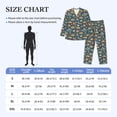 thumbnail image 4 of Fuzoiu Beach Dog Print Men's Long-Sleeved Pajama,Lounge Button Down Nightwear,Mens Notch Collar Pajama Set -XX-Large, 4 of 7