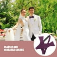 thumbnail image 4 of 2 pajaritas elegantes para hombre en morado liso, ajustables y elegantes, ideales para bodas y fiestas, ideales para eventos formales, 4 of 7