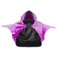 thumbnail image 3 of Kaerm Womens Shiny Metallic Gothic Shoulder Armor Cosplay Jacket Shrug for Halloween Rave Party Purple L, 3 of 5