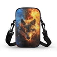 thumbnail image 2 of HELLHERO Wolf Pattern Women Shoulder Bag for Adult Outdoor Travel Unisex Shoulder Purse with Zipper Closed, 2 of 7