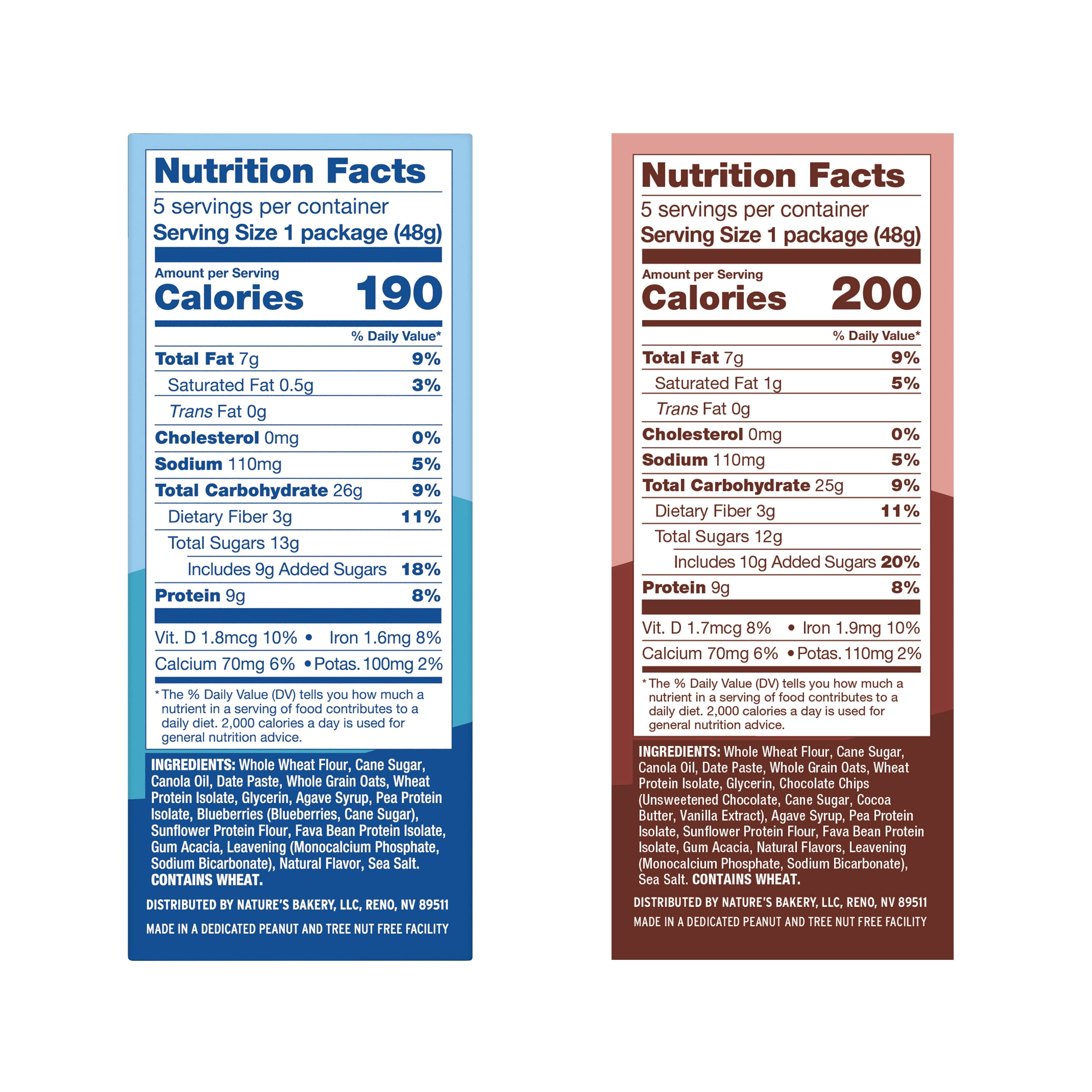 Nature's Bakery Hearty Bar Variety Pack, 1.69 oz Snack Bars (30 Bars), Vegan, Non-GMO, Plant-Based