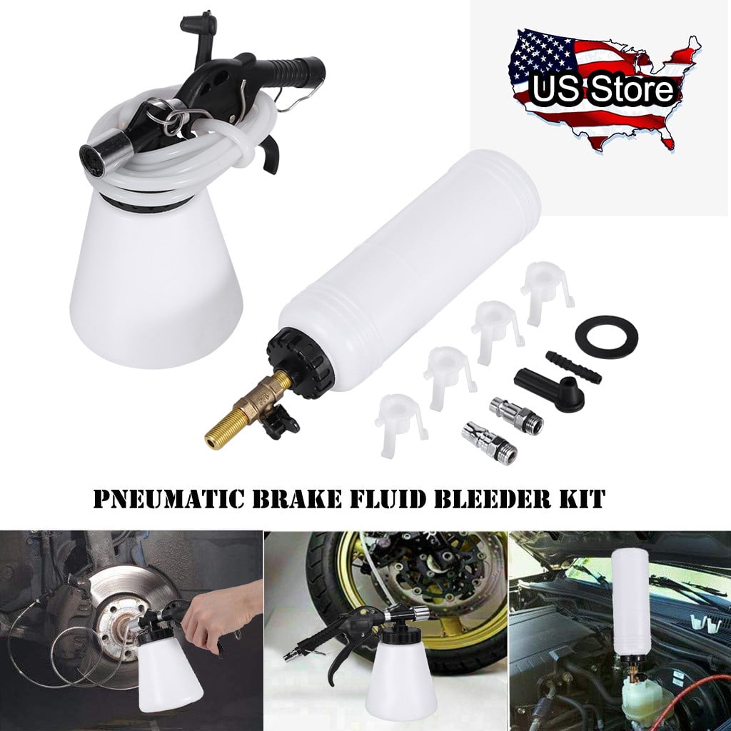 1L Pneumatic Brake Fluid Bleeder Car Air Extractor Clutch Oil Bleeding Kit Tools