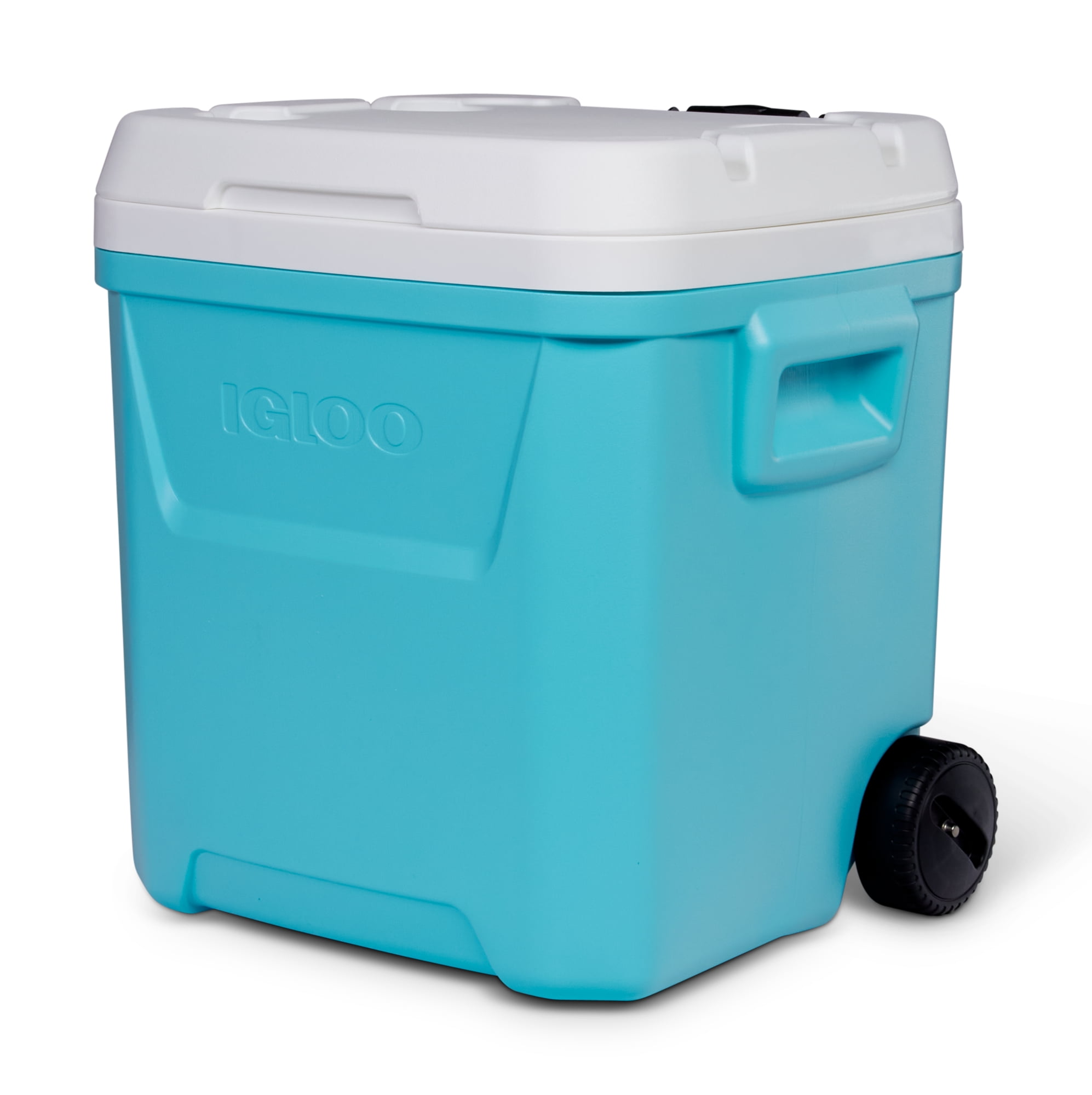 Igloo 60 QT Laguna Hard Sided Rolling Ice Chest Cooler, Aqua Igloo 60 QT Laguna Hard Sided Rolling Ice Chest Cooler, Aqua