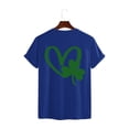 thumbnail image 4 of AherBiu Hauts de la Saint-Patrick pour Femmes Manches Courtes Imprimés Décontractés Basiques, 4 of 7