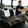 thumbnail image 5 of XYZCANDO Camouflage Deer Flag Universal Golf Cart Seat Cover With 4 Pockets - Non-Slip Washable Terry Cloth For 2-Seat Golf Carts, 5 of 8
