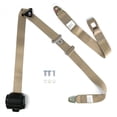 thumbnail image 1 of 3 Point Retractable Tan 166 in. Safety Seat Belt Standard Push Button Bench, 1 of 1