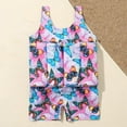 thumbnail image 3 of GYRATEDREAM Baby Toddler Girls Float Suit One Piece Rashguard Cartoon Buoyancy Swimsuit 2-9 Years, 3 of 6