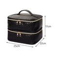 thumbnail image 7 of Nail Polish Organizer Case/ Travel Nail Polish Carrying Case/ Multipurpose Professional Waterproof Holds 42 Bottles/ Nail Polish Storage Bag Black, 7 of 7