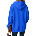 thumbnail image 6 of Nestiefly Womens Hoodie Sweatshirt Oversized Lightweight Loose Long Sleeve Pullover Hooded Sweatshirt With Pockets Royal Blue L, 6 of 6